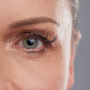 closeup shot of a woman's eye